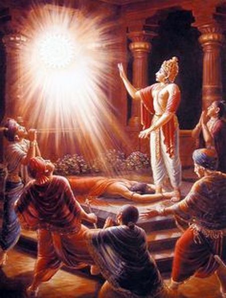 Amabarish asks the Chakra to forgive Durvasa