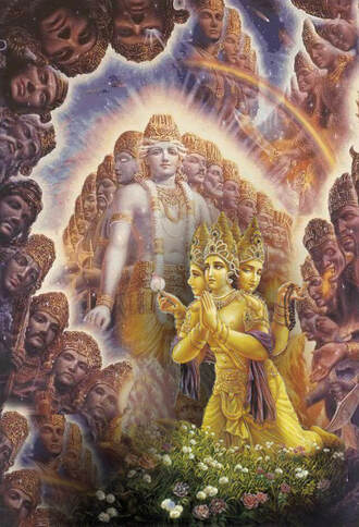 Shri Krishna will all Brahmas