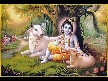 Shri Krishna with Cows