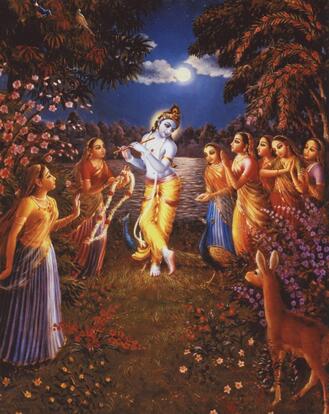 Shri Krishna Calling gopis