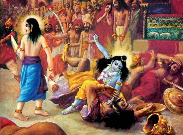 Shri Krishna Killing Kansa