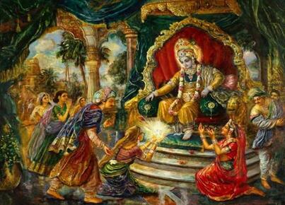  द्वारका में भगवान श्री कृष्ण 