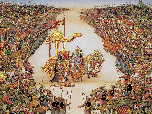 Armies of Kauravs and Pandavas
